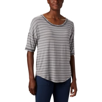 Columbia Ženske PFG Fishing - Water Knit 3/4 Sleeve Sive Prugice | BUTD-81720